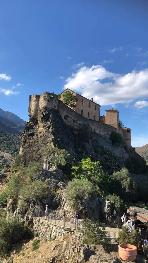 Agreable Appartement F3 Climatise Corte  Esterno foto